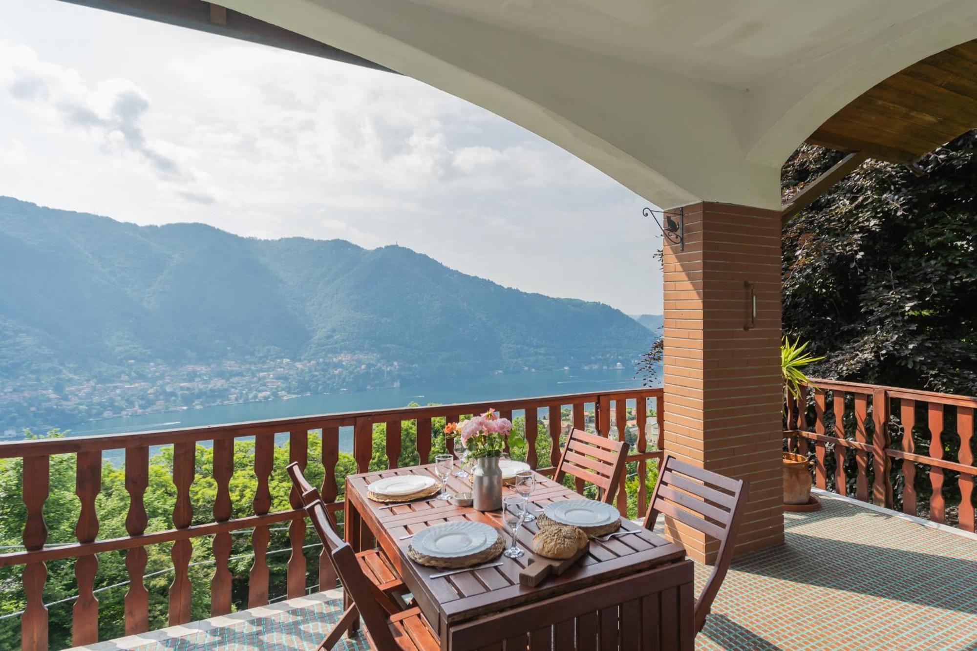Top Lake View Villetta By Rent All Como Чернобио Екстериор снимка