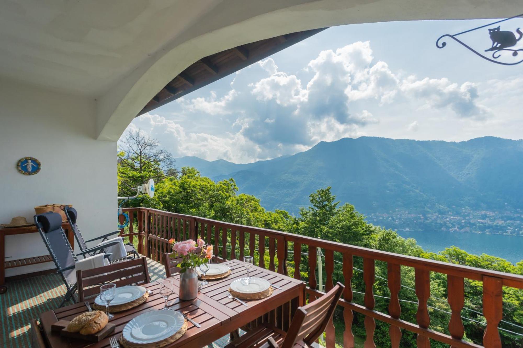 Top Lake View Villetta By Rent All Como Чернобио Екстериор снимка